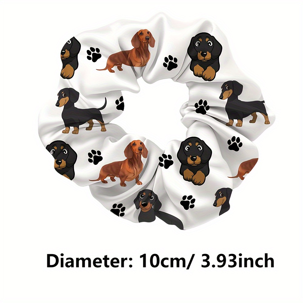 Trendy And Adorable Dachshund Hair Tie, Elastic And Long-lasting, Hair Accessory, Smooth Hair Band, Hair Decoration, Women's Style Item