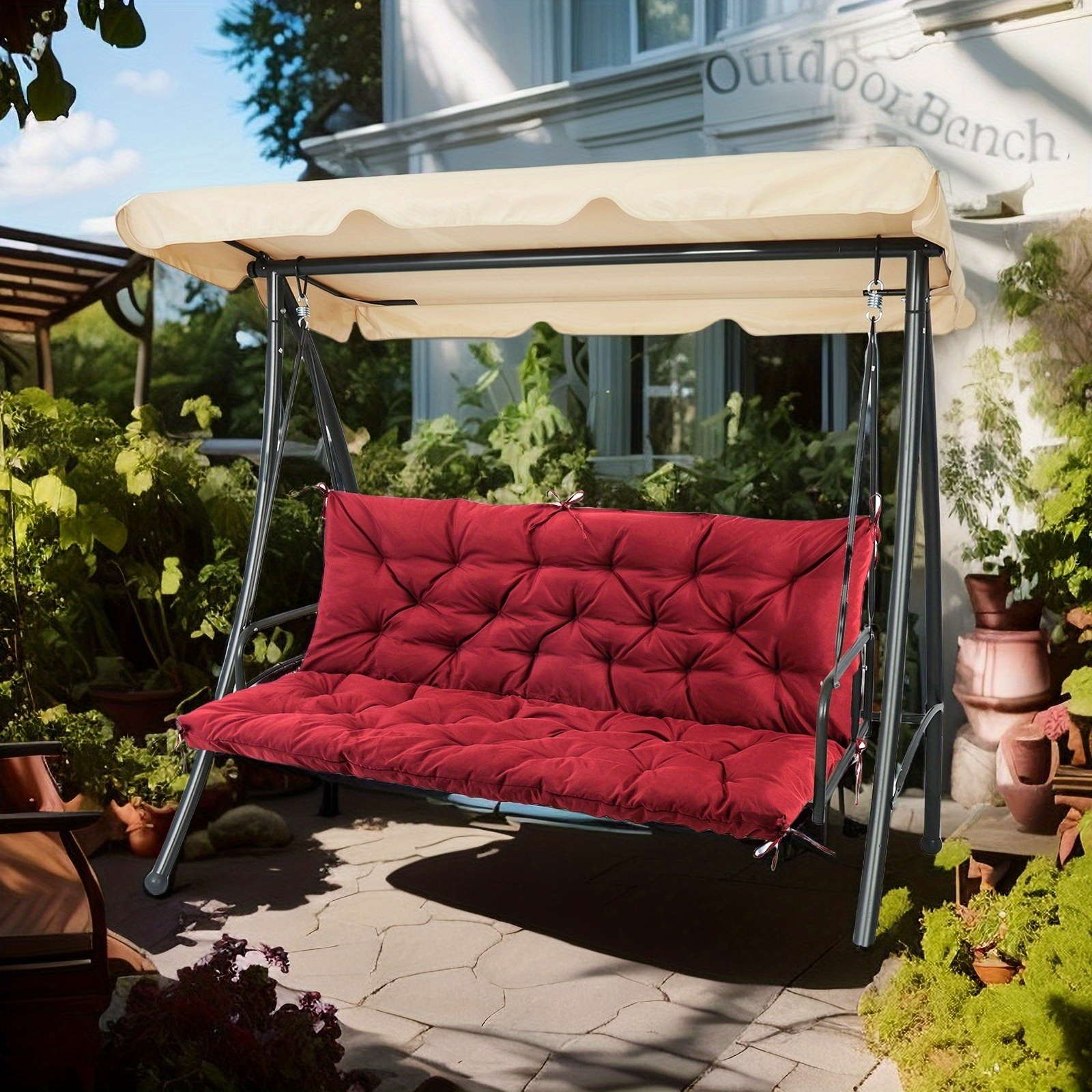 Patio Swing 70 Inch Outdoor Sofa Cushion Swing Cushion Outdoor