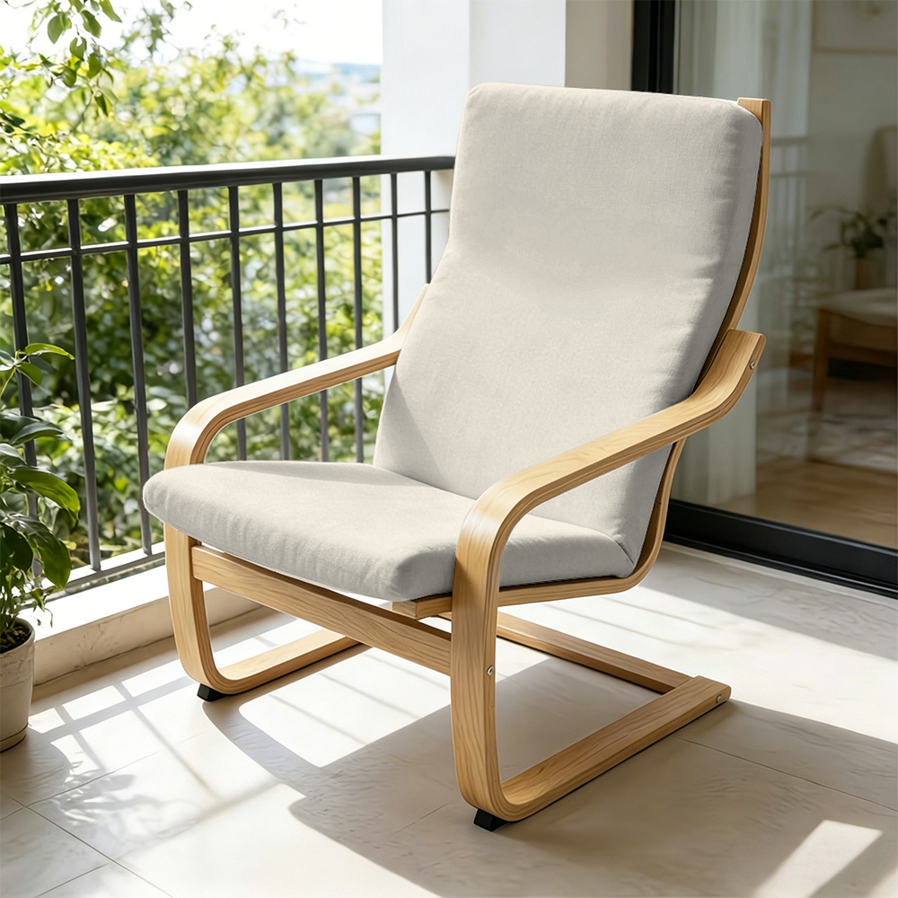 TEMU Copertura per poltrona 2D piatta 1 pz, latte stile minimalista delicato con motivo stampato, adatta per cuscino di poltrona , morbida ed ,