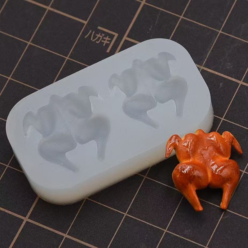 TEMU Stampo in per pollo in miniatura in argilla - Realistico, per pasta polimerica e resina, lavoretti fai da te, bambole in miniatura, case delle