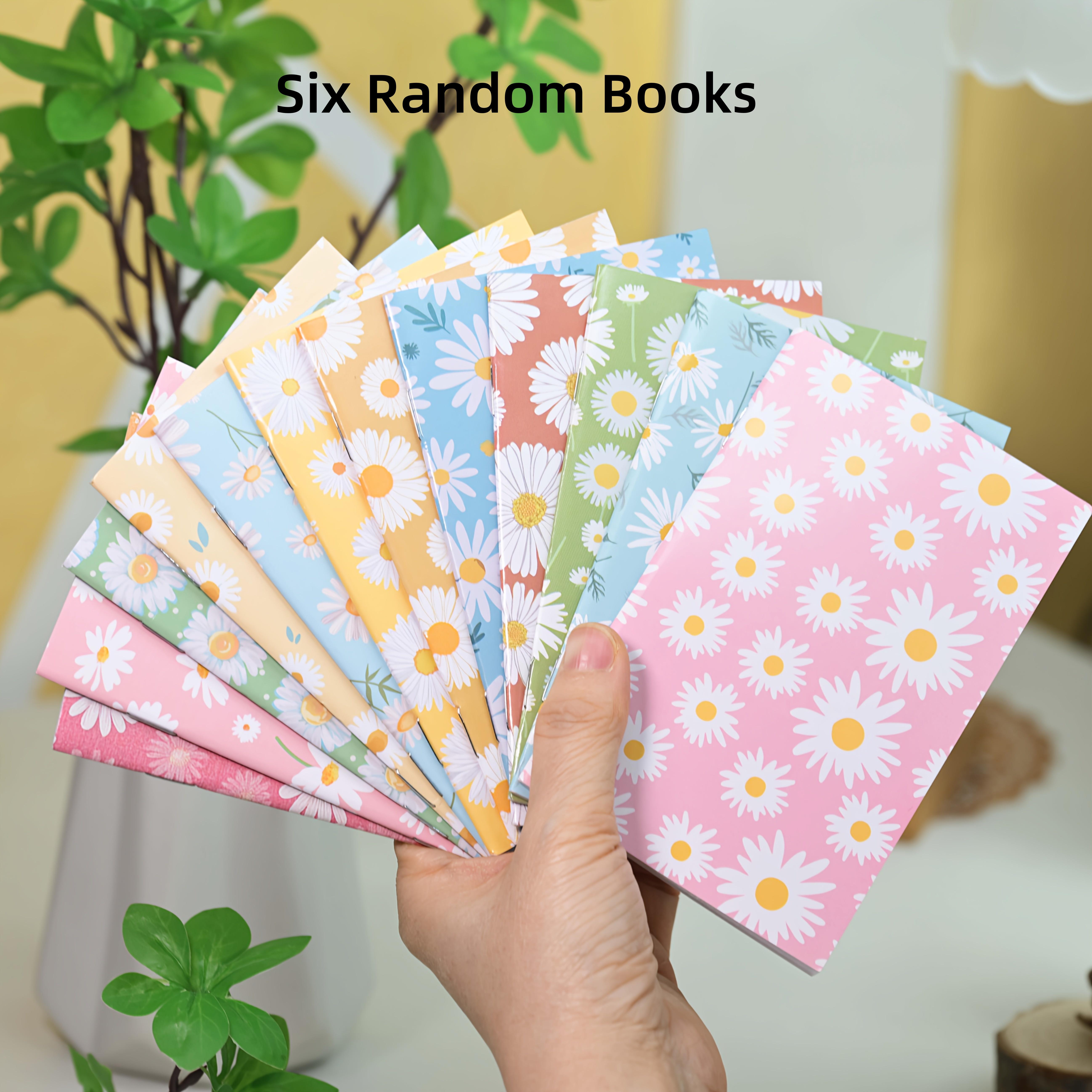 TEMU 6pcs Set Of Random Pocket Notebooks - Lined Pages, Stitched Binding For Durability, Suitable As A Gift For Family, , And Colleagues