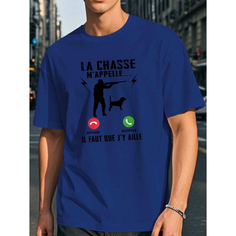 

T-shirt d'été à manches courtes pour hommes français humoristique