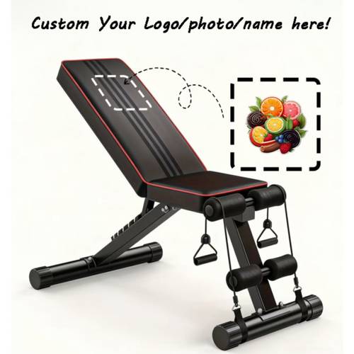 multifunctional adjustable fitness chair home supports sitting and lying training with bands 3 level adjustment 110cm long foldable for storage t 001