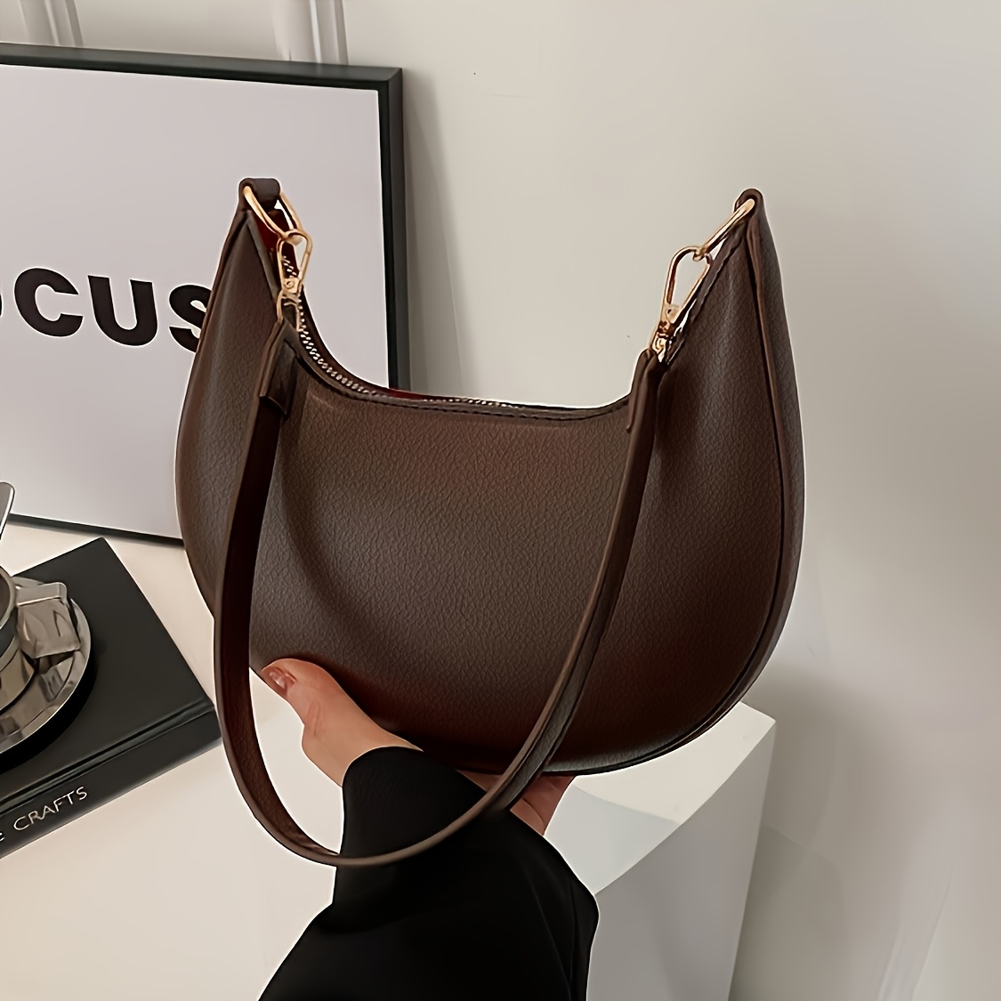 womens shoulder bag 1pc womens luxurious crescent shaped - Temu Cyprus