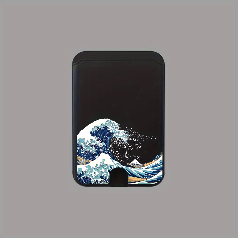 TEMU Pattern Strong Magnetic Card Holder, , Stylish And Durable, Pc Material. Suitable For , Suitable For Iphone And Other Magnetic Phones/ Cases.