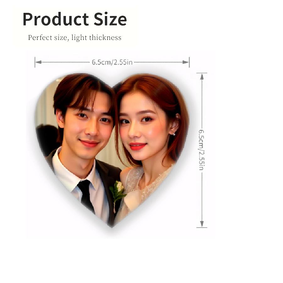 TEMU 1/2/3pcs Personalized Photo Fridge Magnets, Square, Round, Or Christmas Tree Shape And Other Soft Magnets, Suitable For Refrigerators, Offices,