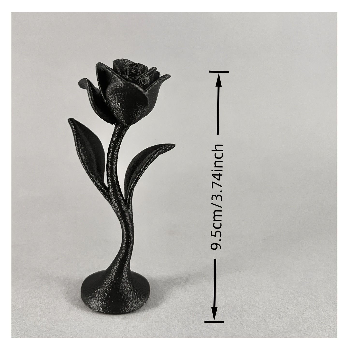 E-shop 1 Stück Moderne Minimalistische 3D-gedruckte Blumenstatue – Elegante PLA-Kunststoffskulptur für Innen-/Außendekoration, Kein erforderlich, Ideal