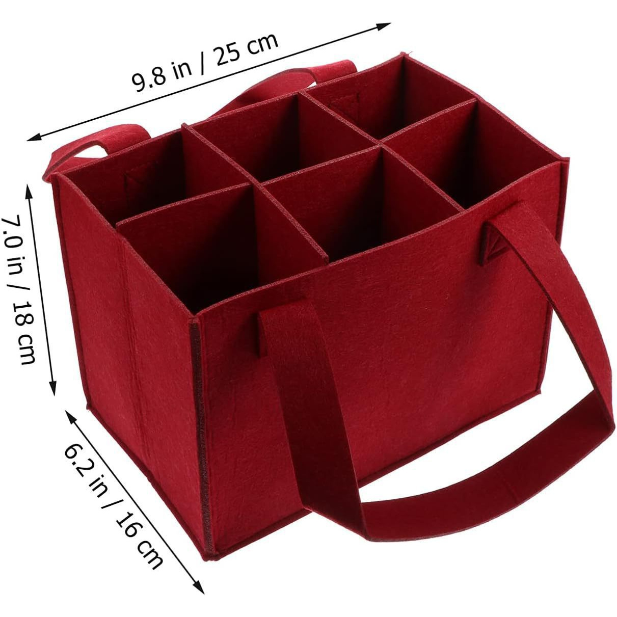 Red Wine Handheld Felt Bag Gift Wine Bag Handheld Bag Red Wine 6- Non-woven Gift Bag Wine Storage