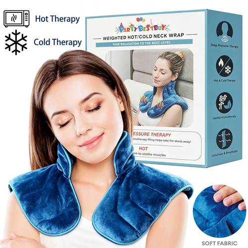 2pcs neck heating pad microwavable shoulder heating pads neck warmer neck wrap microwavable with purple