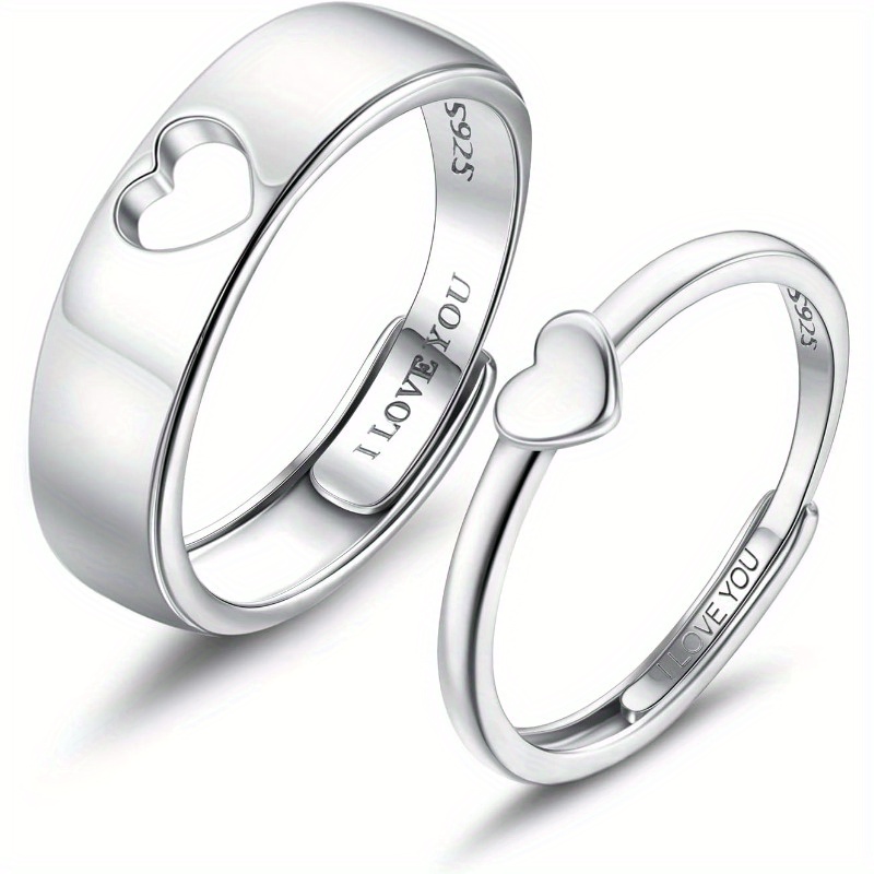 Bague Câlin en Argent – Bras Enlacés Réglables, Cadeau d'Amour pour Femme ou Enfant