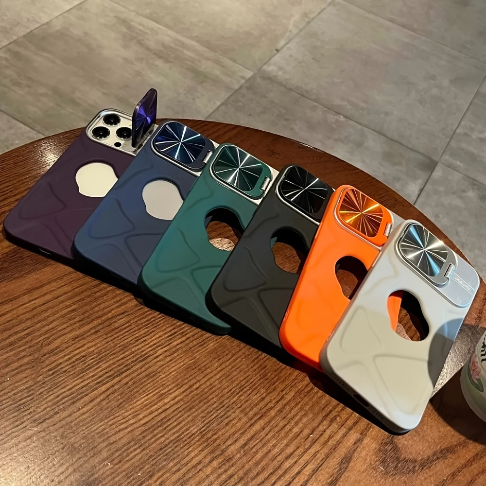 Stylish Missing Label Magnetic Phone Case, Compatible with for Iphone 16, 15, 14, 13, 12 And 11 Pro Max Plus, Solid Color with Lens Protection And