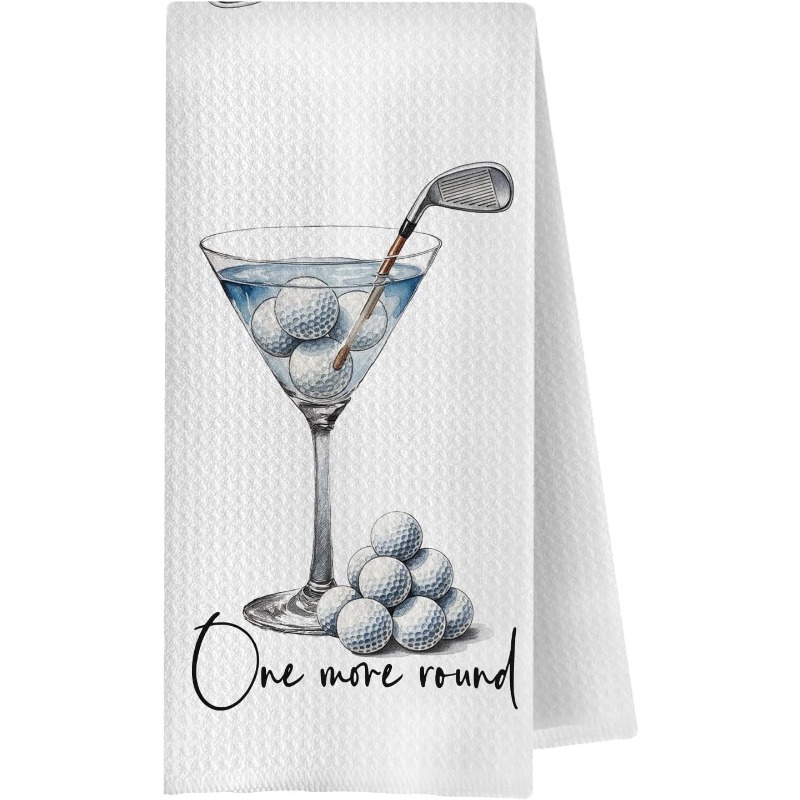 TEMU 1pc 18x26 Inch Funny Kitchen Towels, Lovers Decorative Hand Towels, Martini Cocktail Lover Gifts Dish Tea Towel For Kitchen Bar Cart