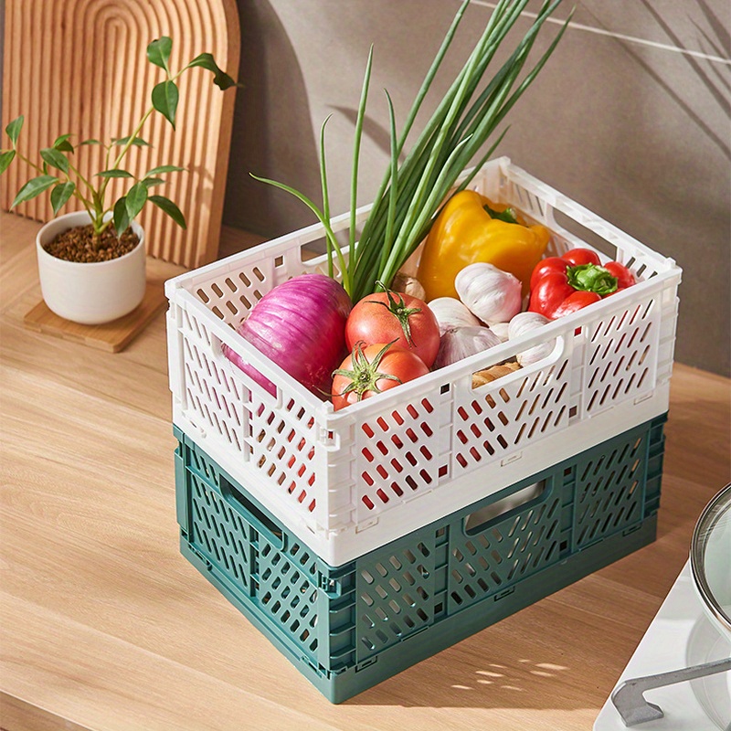 juego cestas almacenamiento plegables apilables diseño Temu Peru