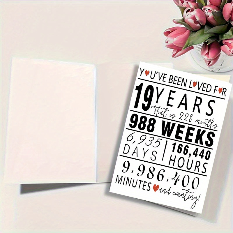 funny 19th birthday card envelope humorous milestone Temu Finland