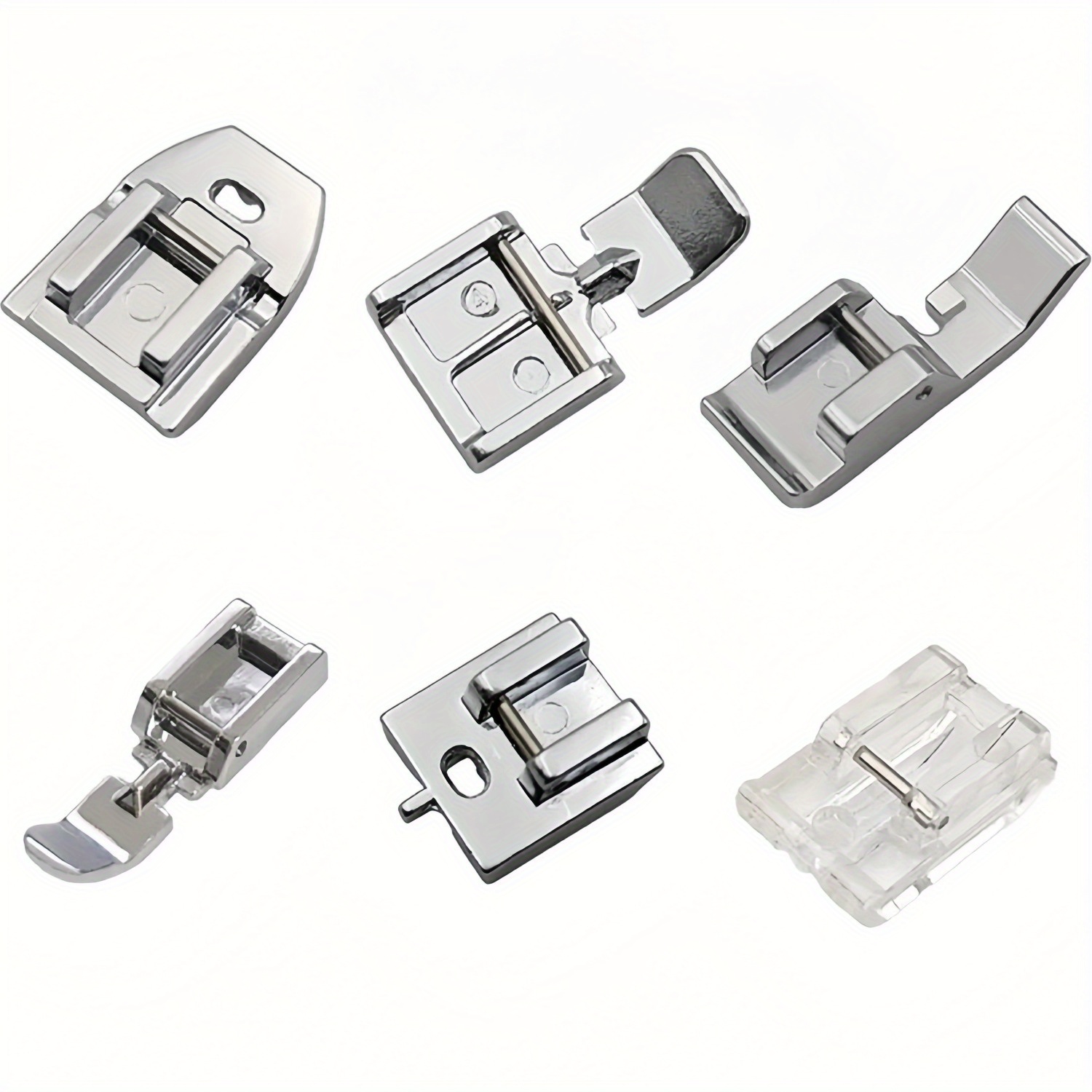 Image of 6pcs Zipper Sewing Machine Foot Invisible Zipper Foot Household Sewing Machine Parts For Brother Stitching Tool