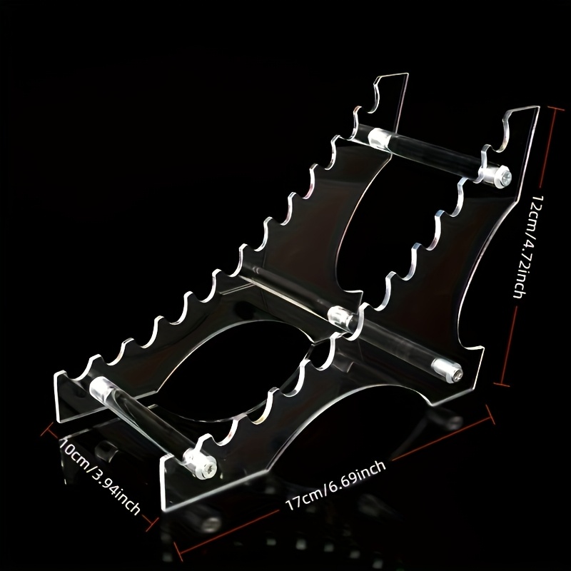 TEMU Portapenne in acrilico assemblabile, espositore per penne, scrivania da ufficio, portapenne per penne stilografiche, espositore per matite a