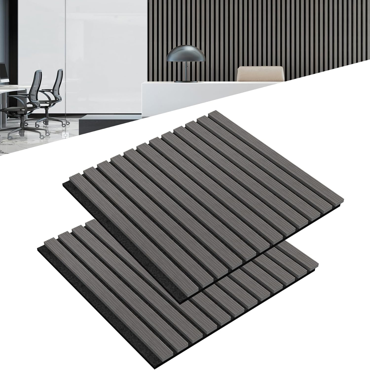 Pannelli Acustici In Legno - Set Da 2, 120x60 Cm, Assorbimento Rumore Per Casa E Ufficio - Foto 4