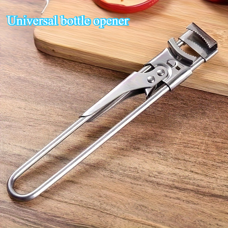 E-shop Universal-Flaschenöffner aus Edelstahl | Ergonomischer Griff und Hebelmechanismus - -Dosenöffner, leicht zu greifendes manuelles Küchenwerkzeug,