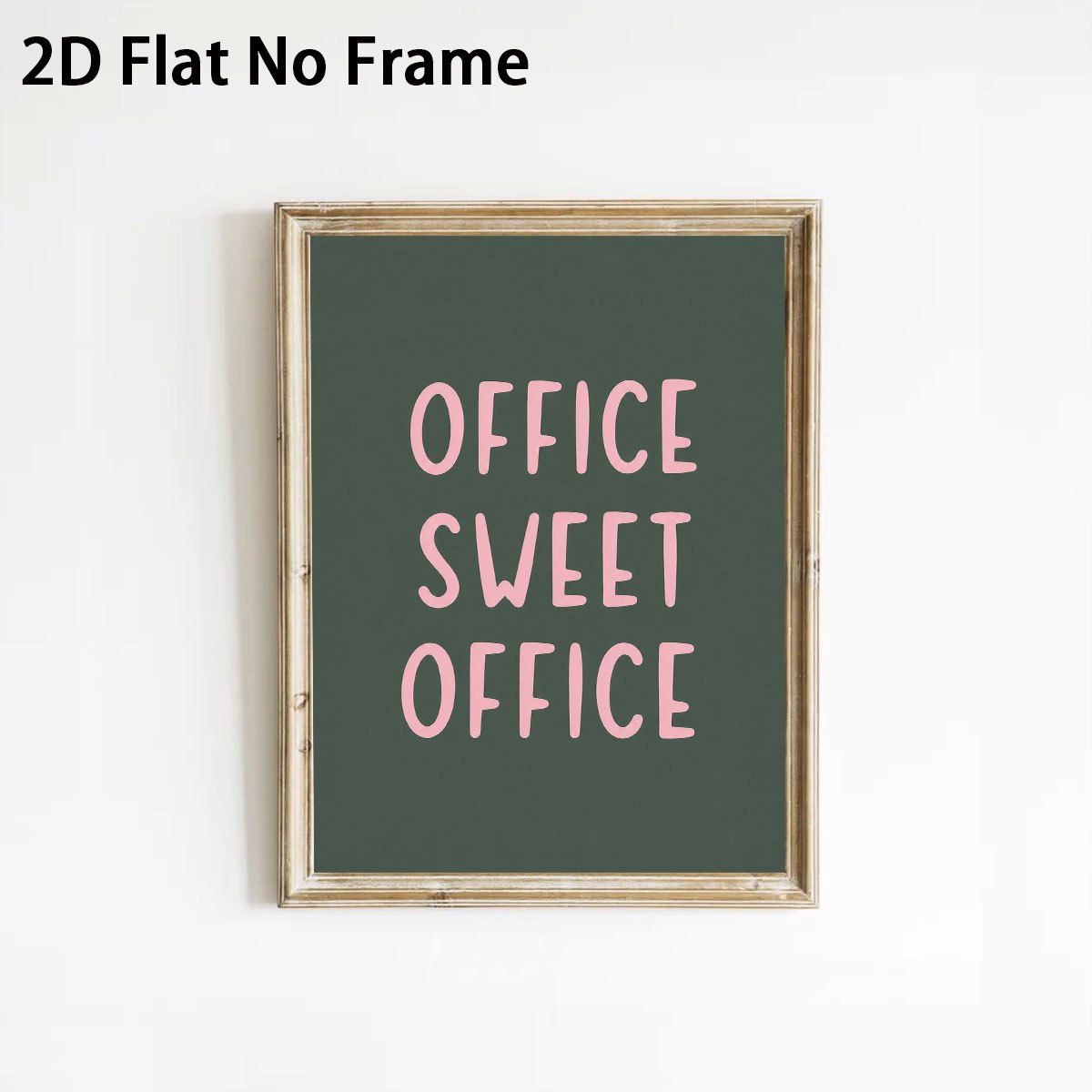 TEMU 2d Flat, 1pc 2d Flat Office Art Posters Minimalist Style Wall Decoration Unframed Canvas Printing Home Decoration Suitable For Living Rooms