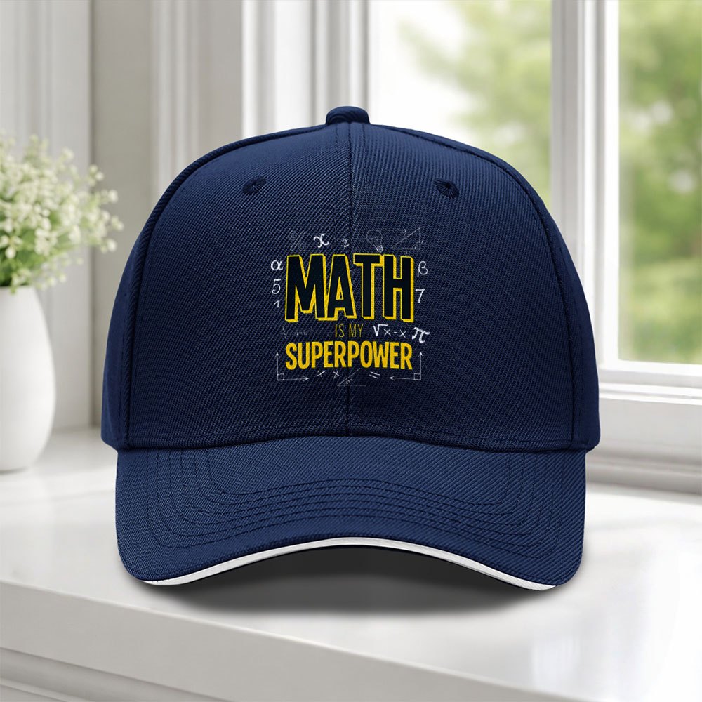 TEMU 1pc Math-themed Printed Sandwich Baseball , Adjustable Snapback Hat, Suitable For Weddings, Parties, Music Festivals, Bachelor Parties, Birthday