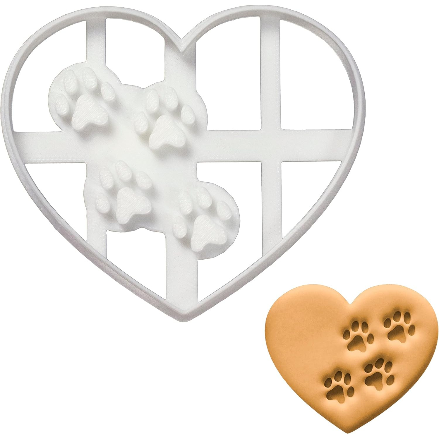 1pc Heart Cookie Cutter | Suitable For Icing, Cake Decoration, Pressing - Perfect For Valentine's Day, Essential Baking Supply, Plastic Material By Zizi