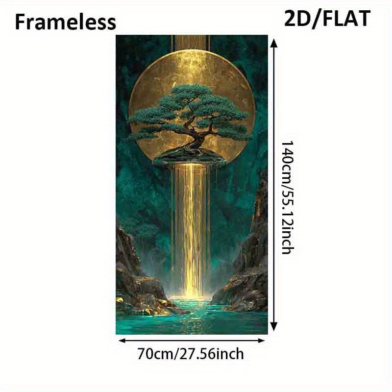 E-shop 2D Flat, 2D Flat, 2D/Flat 1 Stück 70 cm x 140 cm (27,55 Zoll x 55,11 Zoll) Rahmenloses Modernes " of Life" Leinwandposter für Schlafzimmer- und