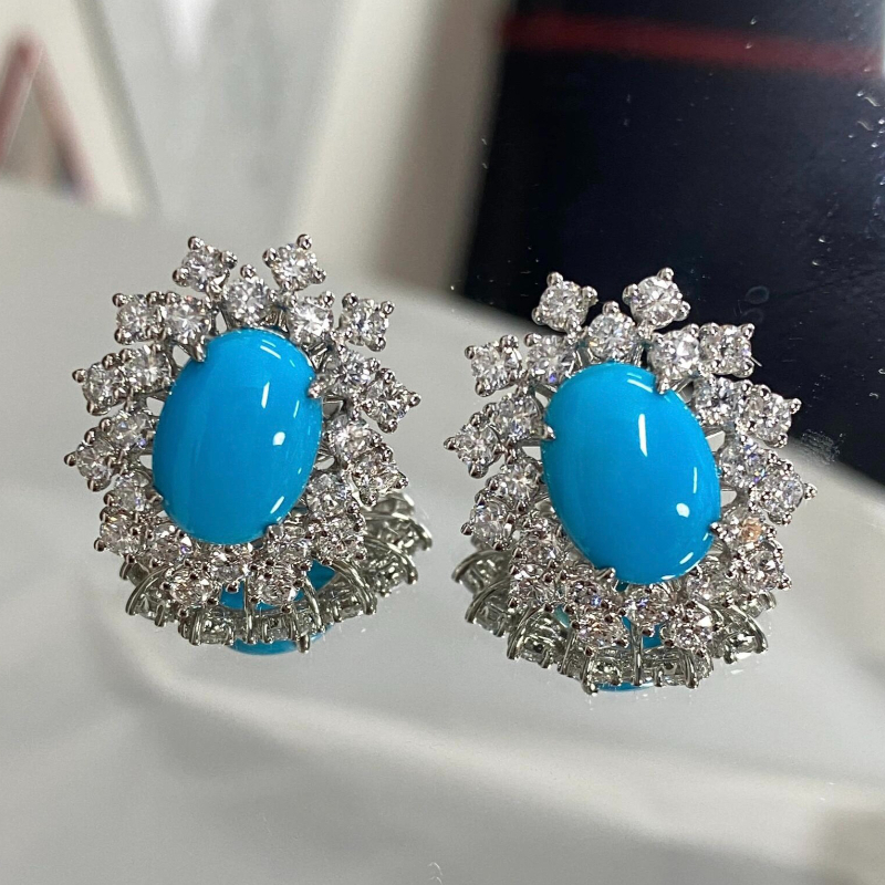TEMU Boucles d'oreilles élégantes CUY pour femme à fleur en synthétique - Bijou rétro luxe à avec d'avril, plaqué K, adaptées pour les fêtes, les