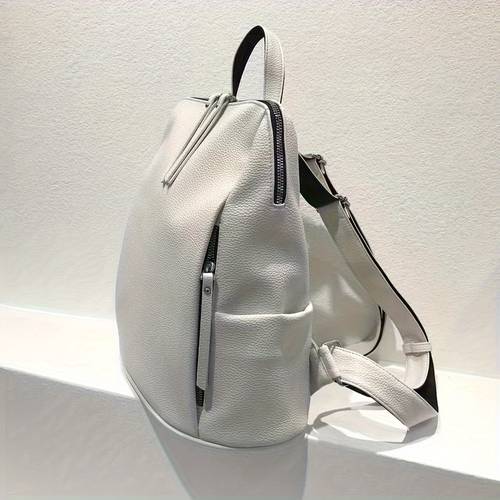 new womens multifunctional fashion casual solid color college style backpack outdoor travel bag womens backpack