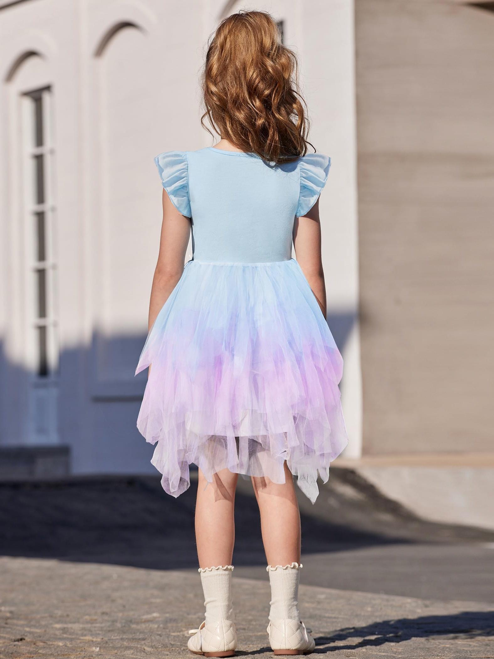 toddler tutu dress little girls irregular tulle princess - Temu