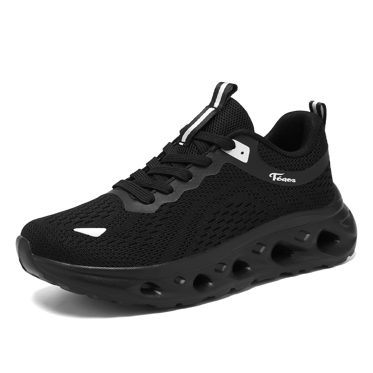 Fabric Mesh Breathable Lightweight Wide Toe Running Shoes
