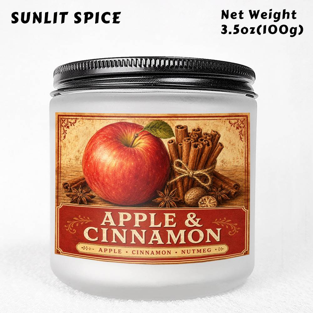 TEMU 5.3oz/3.5oz Scented Glass Jar Candle And Cinnamon Nutmeg Vintage Fruit Spice Decor Decoration Gift For Women Her Classic Fall Fruit Scent Lovers