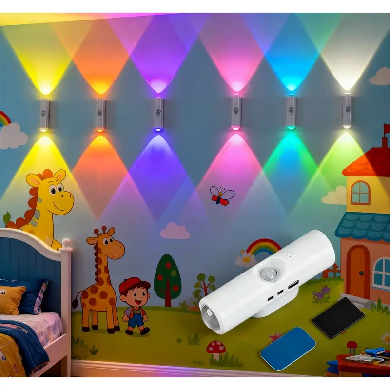 5 Led Night Lights 7 Color Rgb V