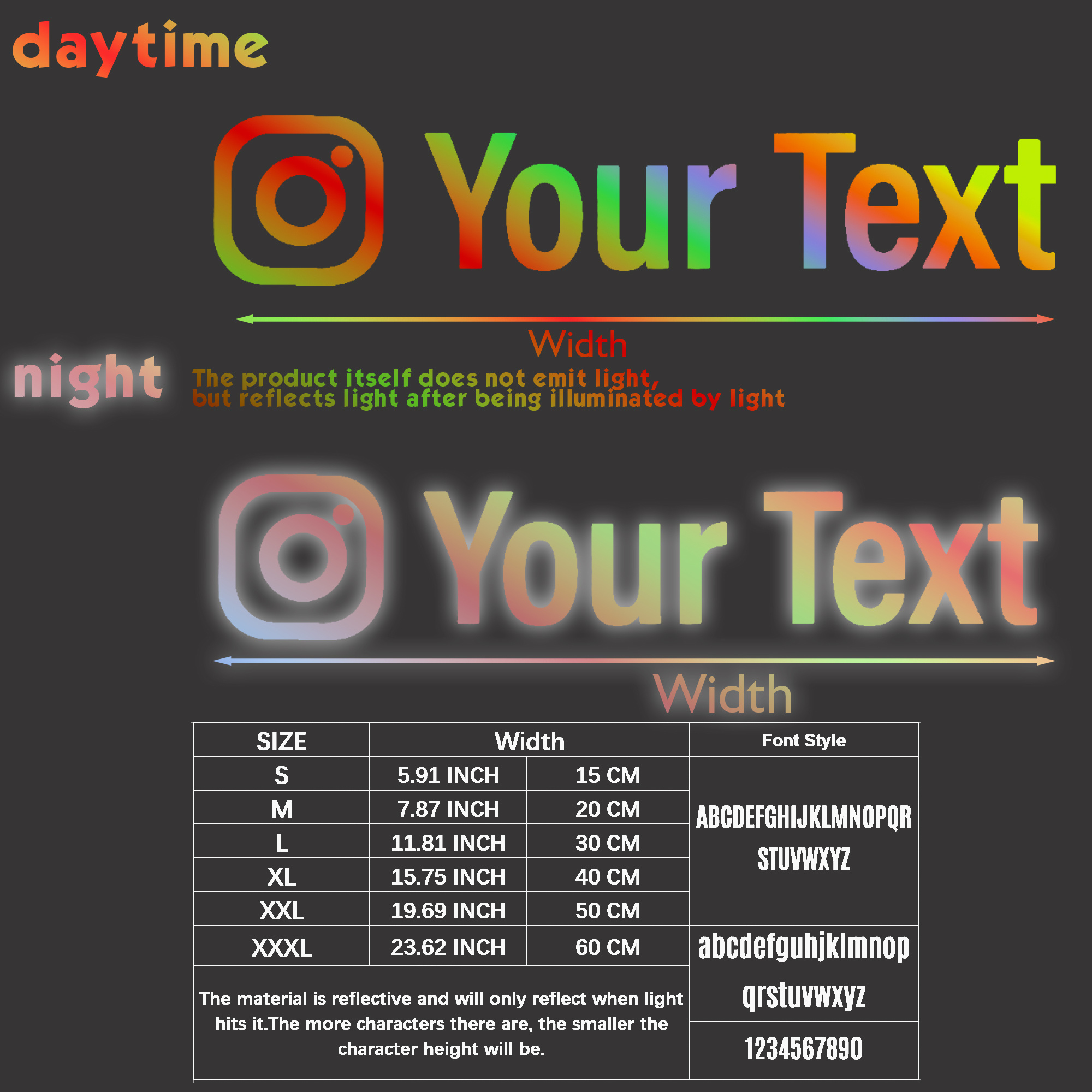 TEMU . Anpassbarer Textname Autoaufkleber Instagram Mein Name Soziale Software Vinyl-Aufkleber für Fenster Tür Motorrad, Matt, Glasoberfläche