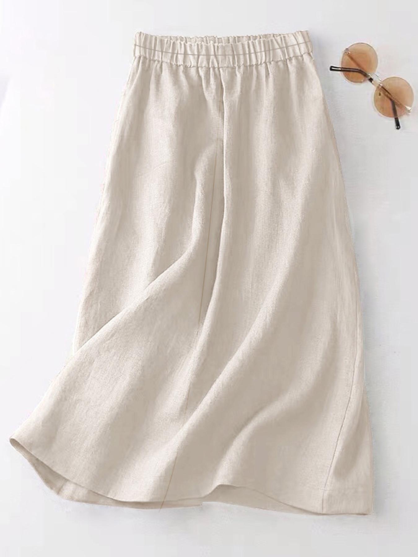 plus size - casual μίντι φούστες για γυναίκες σε μεγάλα μεγέθη, με σχέδιο a-line, τσέπες, ελαστική μέση και ελαφριά, άνετη εφαρμογή, διαθέσιμες σε plus sizes