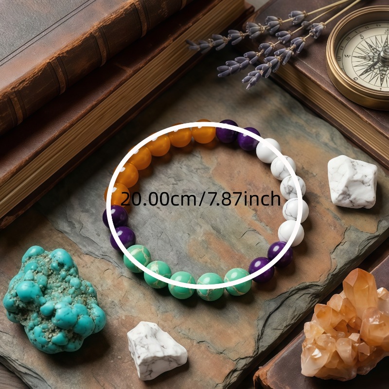 Vintage Workwear Style Natural Turquoise Bracelet, Unisex