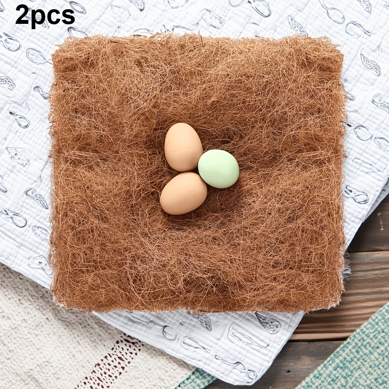TEMU 2pcs Chicken Coop Bedding Material - Artificial Turf Mat, Washable And Durable, Suitable For Indoor And Outdoor Use, Bed For Chickens, Rabbits,