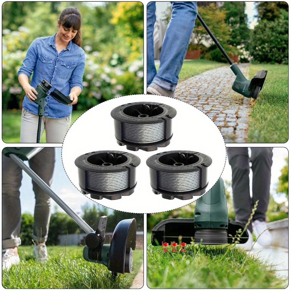 6 Rasentrimmer-Spulen Für Bosch Art 23/26 SL – Nylon, Automatisches Nachladesystem, Ersatzteil