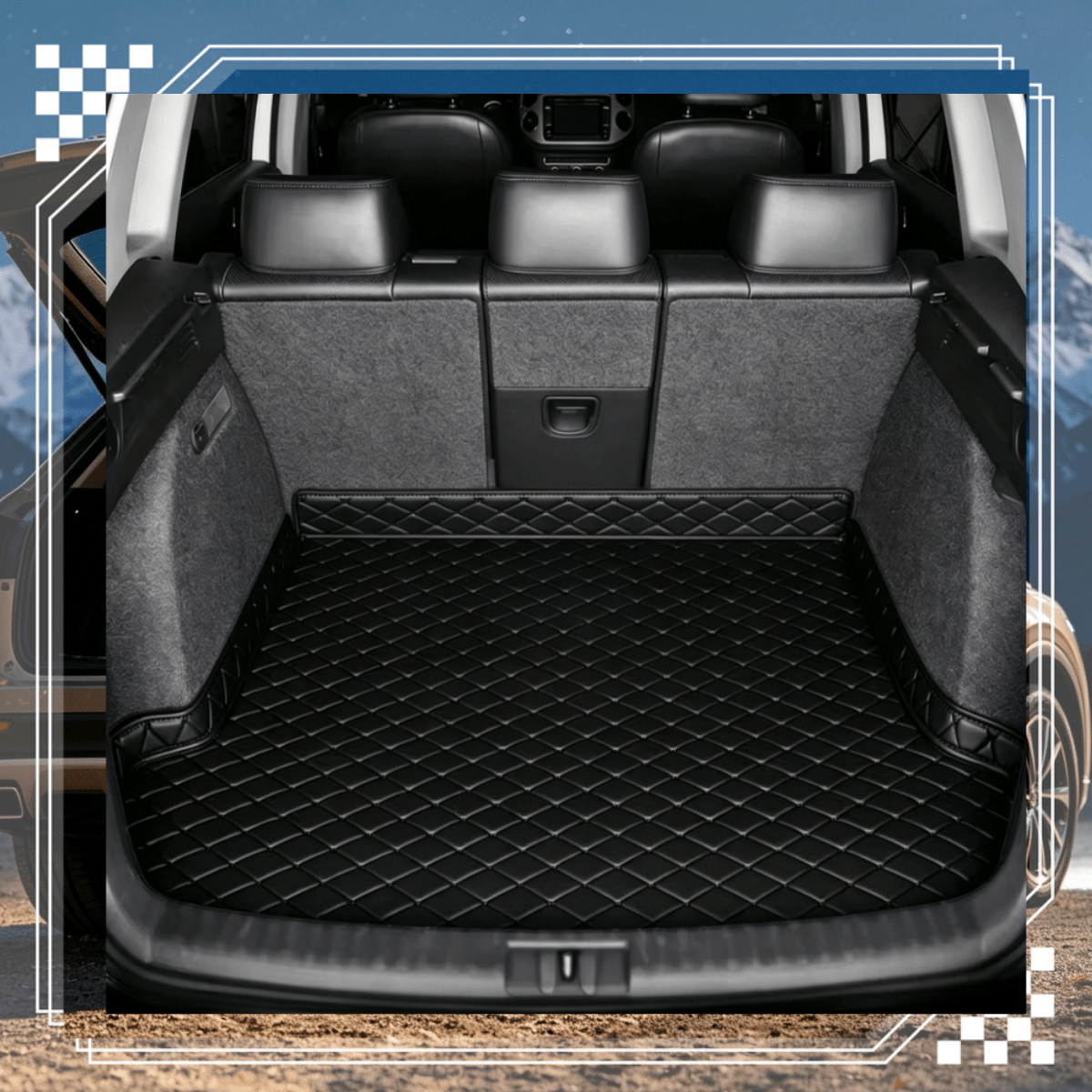 TEMU For Rav4 2026, Car Trunk Mat, , Pu Leather, Use, And Clean, Car Interior Accessory | Suitable For Personal Use As A Gift, Vehicle Protection,