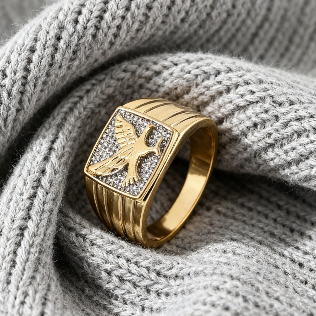 Exquisite Eagle-Shaped Personalized Fashion Ring, Unisex
