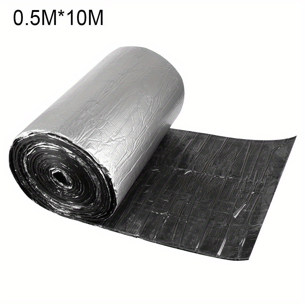 TEMU 1pc 10mm Self-adhesive Van Insulation Foam 0.5m X 10m Closed Cell Thermal Soundproof