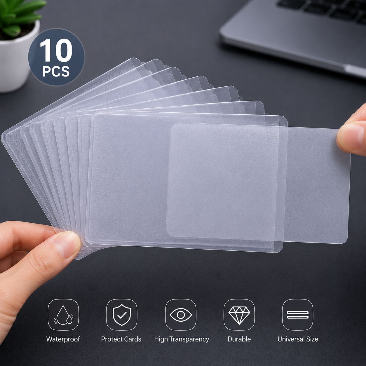 credit card holder with plastic sleeves sleeve sold on Temu United States Source Now Wholesale Promotional Reusable PP Plastic