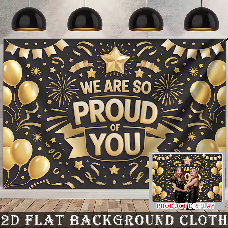 2d flat 2d flat 2d flat 2d flat 2d flat banner 1  material graduation season background banner   themed poster with the words     of you written on it indoor and outdoor home vacation party decoration