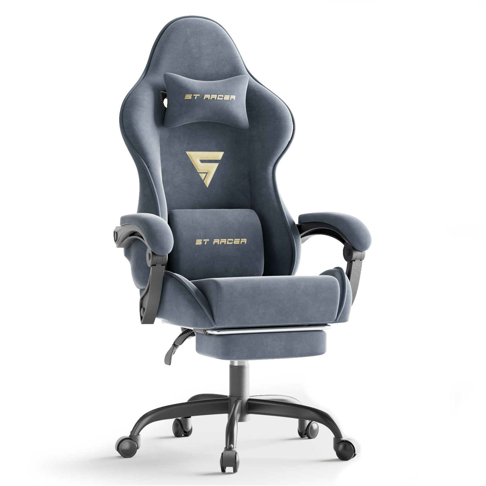 Gaming Chair, Breathable Office Chair, Ergonomic , Adjustable And Swivel Desk Chair With Footrest