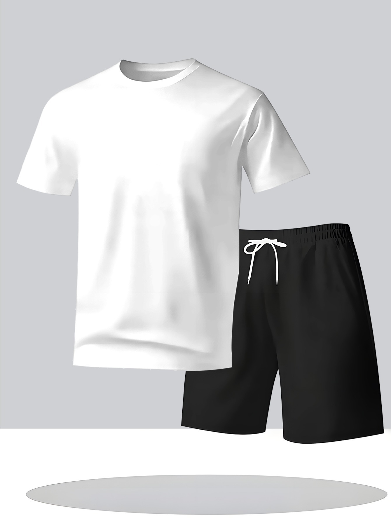 Summer New Men'S Athletic Suit Set Recommendation, Casual Round Neck Short Sleeve Beach Style Individualistic Gorilla Print Athletic Top And Pants Two-Piece Set, Comfortable And Breathable for Home And Outdoor Wear, Lazy And Aspirational