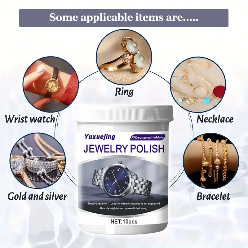 10pcs Jewelry Soaking Care Effervescent Tablets