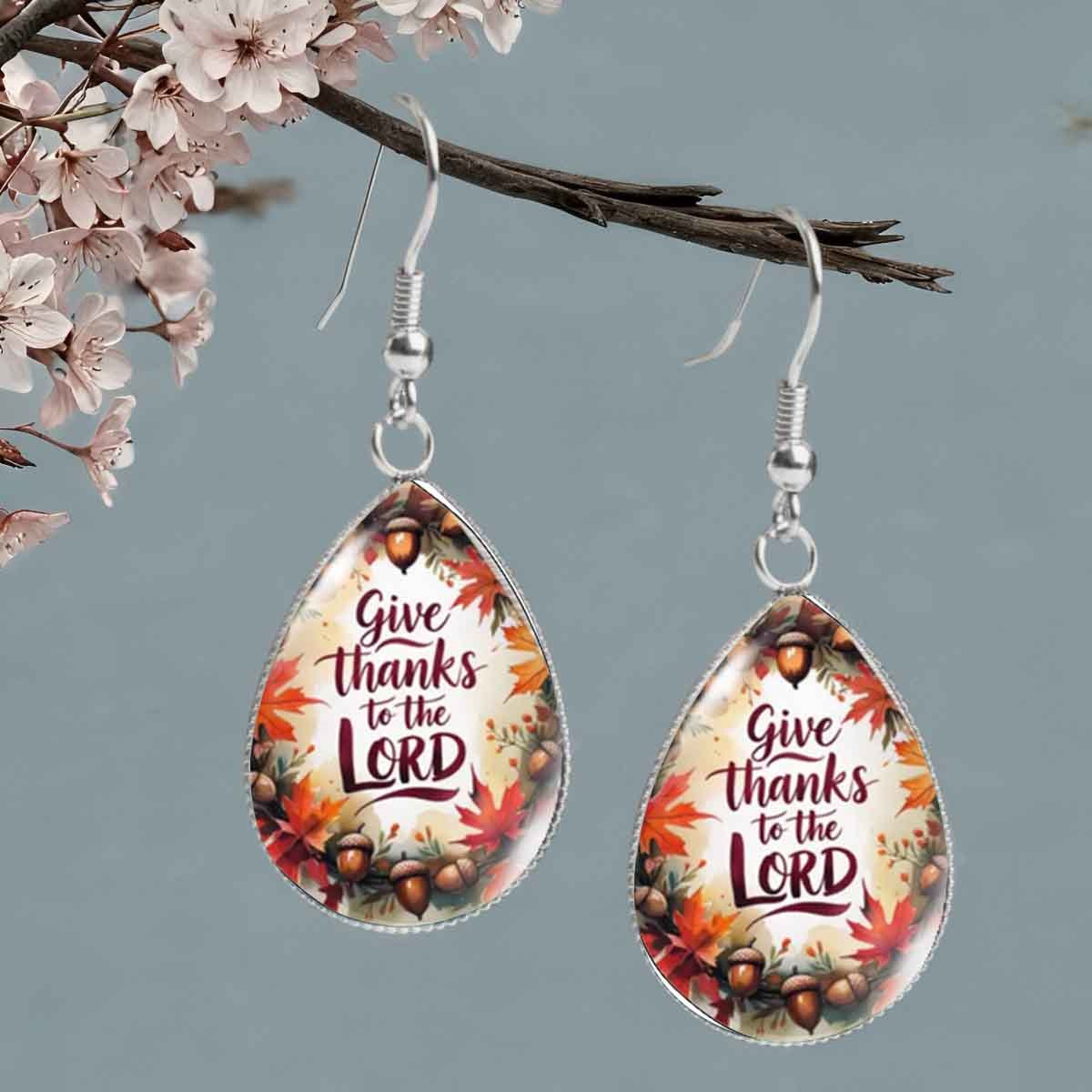 TEMU A Pair Of Teardrop-shaped Earrings Honoring The Lord, A Gift Of Gratitude And Faith, Without Battery