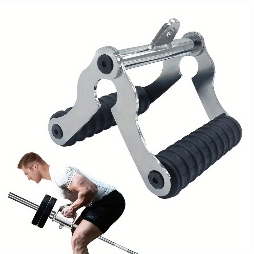 1pc Durable V-Bar & T-Bar Handle for Strength Training - Multi-Functional Non-Slip Grip, Iron Body Chain, Suitable for M