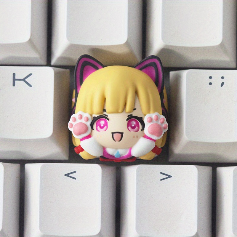 klawiatura mechaniczna z klawiszami inspirowanymi anime