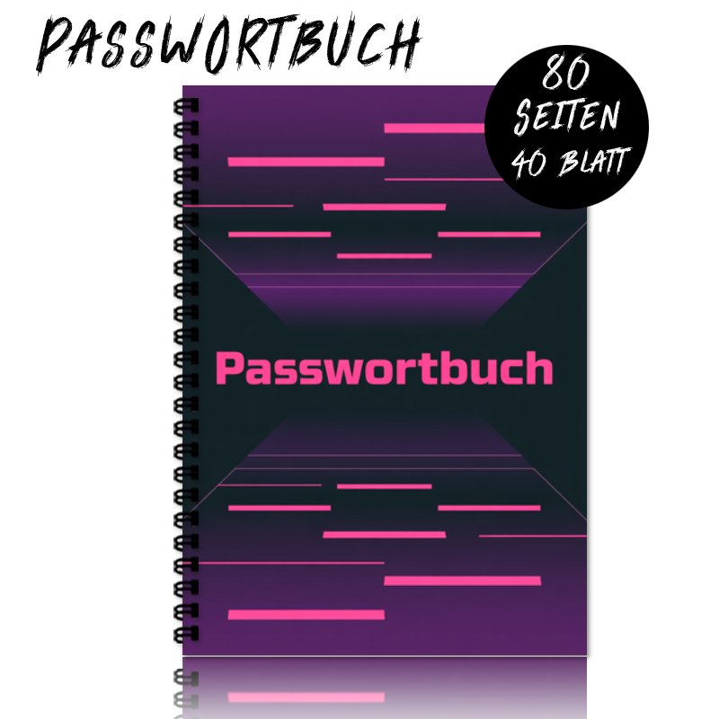 TEMU 1pc Deutsches Passwortbuch | A5 Spiral Binding Notebook, Security Tools Suitable For Computer Or Office Use, A Perfect Gift For Seniors And Who