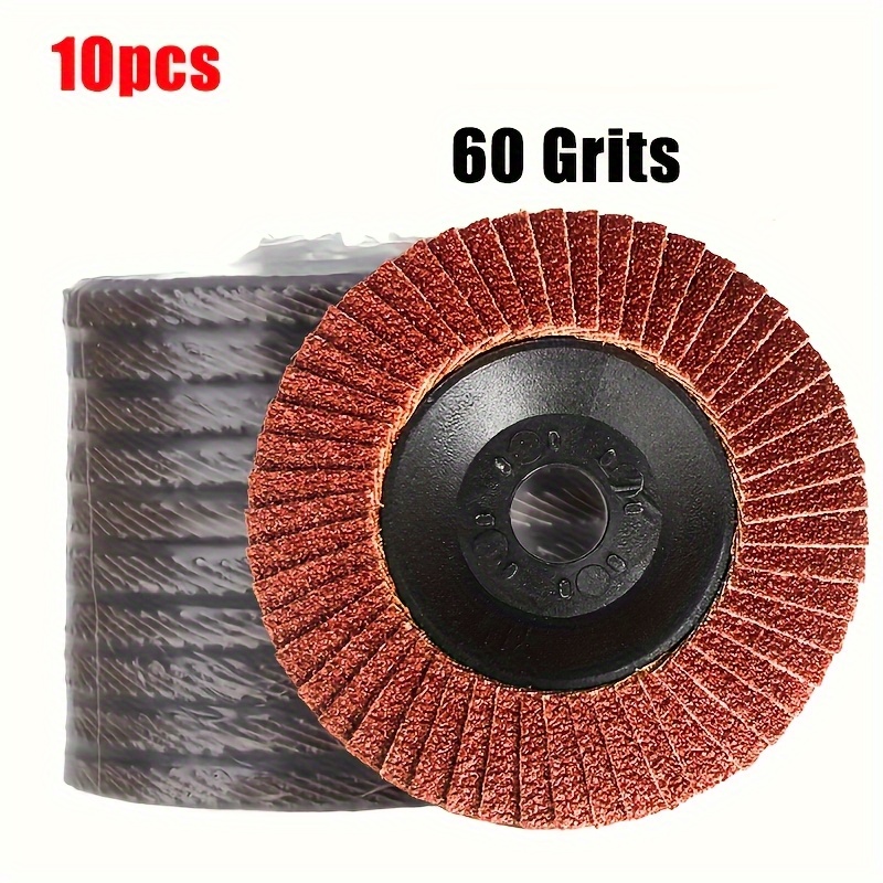 TEMU 10pcs 4-inch Diamond Grinding Wheels, Heavy-duty Metal Rust Removal Polishing Discs For Angle Grinders, Durable Abrasive Wheels For Car,